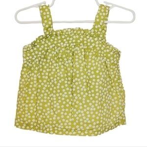 K1152 * Cherokee Polka Dot Girls Tank Green White Size 12M